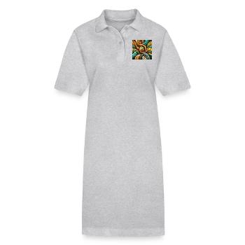 Triskelion-Mosaik - Stanley/Stella Frauen Bio-Polokleid PAIGER - Grau meliert - Vorne