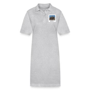 Brême - Robe polo bio PAIGER Stanley/Stella Femme - gris chiné - Devant