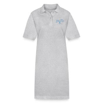 Peace, Love and Fresh Snow - The Skiing Cowboy - Robe polo bio PAIGER Stanley/Stella Femme - gris chiné - Devant