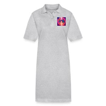 Spiritualité de l’espace - Robe polo bio PAIGER Stanley/Stella Femme - gris chiné - Devant