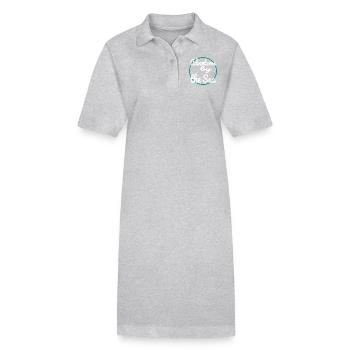 Cadeau Funny Waves Déclaration Thrill Adventure Sports - Robe polo bio PAIGER Stanley/Stella Femme - gris chiné - Devant