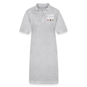 Kaffee - Stanley/Stella Frauen Bio-Polokleid PAIGER - Grau meliert - Vorne