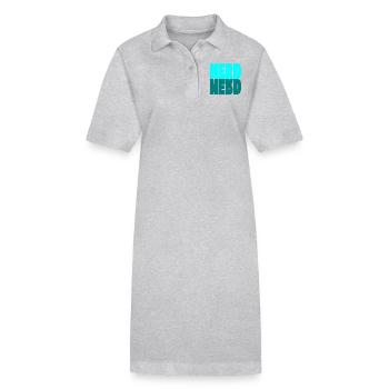 NERD - Stanley/Stella Frauen Bio-Polokleid PAIGER - Grau meliert - Vorne