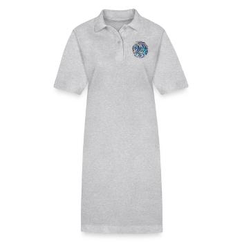 Essence de dragon cosmique - Robe polo bio PAIGER Stanley/Stella Femme - gris chiné - Devant