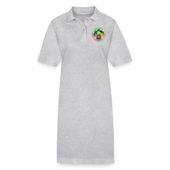 me prends pas le chou - Robe polo bio PAIGER Stanley/Stella Femme - gris chiné - Devant