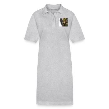 Mutter und Vater Erde - Stanley/Stella Frauen Bio-Polokleid PAIGER - Grau meliert - Vorne