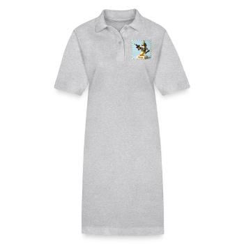 banana Military - Stanley/Stella PAIGER Organic Women’s Polo Dress - heather grey - Front