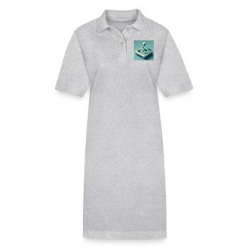 Joystick 7 - Stanley/Stella Frauen Bio-Polokleid PAIGER - Grau meliert - Vorne