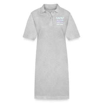 Alerte ! Maman géniale en vue - Robe polo bio PAIGER Stanley/Stella Femme - gris chiné - Devant
