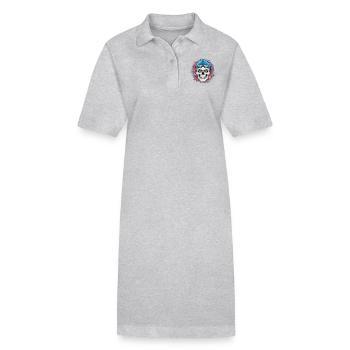 Plongez dans l’inconnu ! - Robe polo bio PAIGER Stanley/Stella Femme - gris chiné - Devant