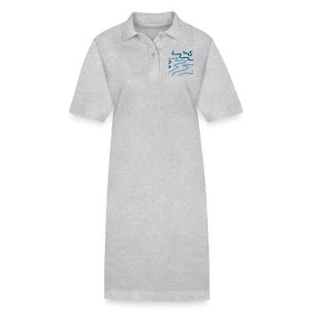 Abstrakt - Stanley/Stella Frauen Bio-Polokleid PAIGER - Grau meliert - Vorne