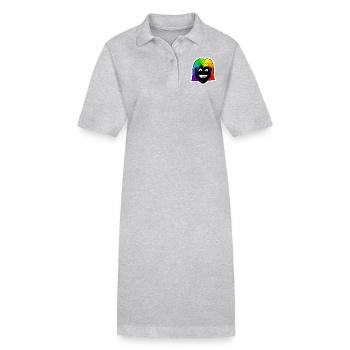 Großer Grinser : Sticky Queer Pride - Stanley/Stella Frauen Bio-Polokleid PAIGER - Grau meliert - Vorne