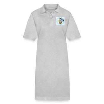 Argentinischer Kumpel. - Stanley/Stella Frauen Bio-Polokleid PAIGER - Grau meliert - Vorne