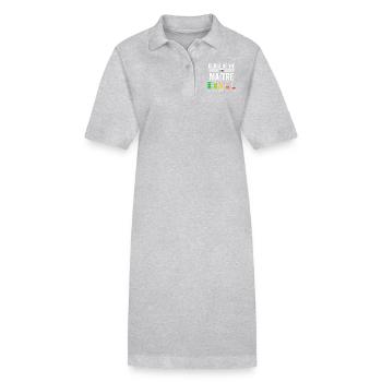 Humour Maitre D'école Pour Fin D'année Scolaire - Robe polo bio PAIGER Stanley/Stella Femme - gris chiné - Devant