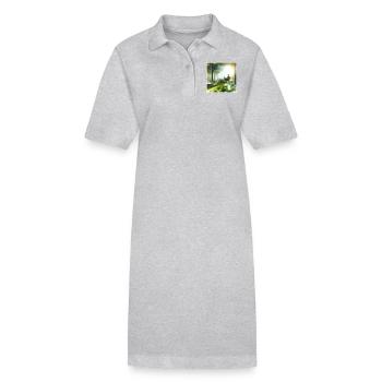 Selbstliebe - Stanley/Stella Frauen Bio-Polokleid PAIGER - Grau meliert - Vorne