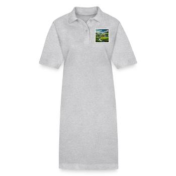 Typique du Sauerland - Robe polo bio PAIGER Stanley/Stella Femme - gris chiné - Devant