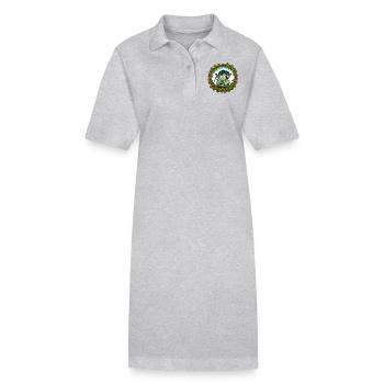 Gobelin de jeu vidéo - Robe polo bio PAIGER Stanley/Stella Femme - gris chiné - Devant