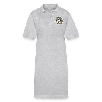Dame chat sans enfant - Robe polo bio PAIGER Stanley/Stella Femme - gris chiné - Devant