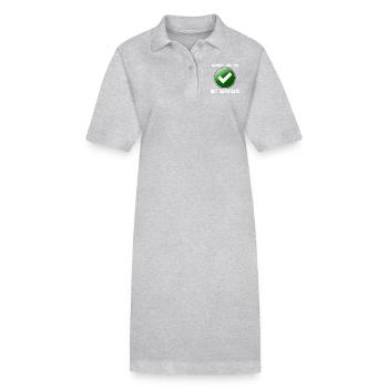 Trouvé BON ! - Robe polo bio PAIGER Stanley/Stella Femme - gris chiné - Devant