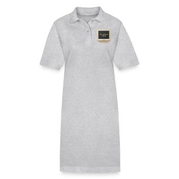 CRT Design - Du löffeliger Barde= - Stanley/Stella Frauen Bio-Polokleid PAIGER - Grau meliert - Vorne