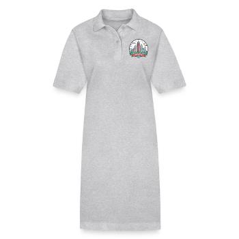 Atlanta Georgia USA - Stanley/Stella Frauen Bio-Polokleid PAIGER - Grau meliert - Vorne