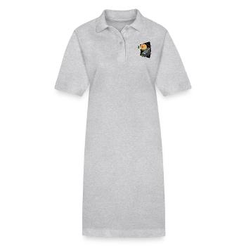 SELFIE-NABEL - Stanley/Stella Frauen Bio-Polokleid PAIGER - Grau meliert - Vorne