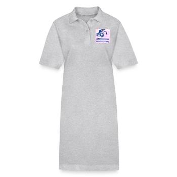 Retro Phone - "Rrrrrrring" - Stanley/Stella PAIGER Organic Women’s Polo Dress - heather grey - Front