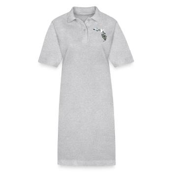 Capitole de l’État de Floride en Floride Carte - Robe polo bio PAIGER Stanley/Stella Femme - gris chiné - Devant