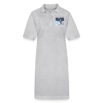 Das Wunder des Winters - Stanley/Stella Frauen Bio-Polokleid PAIGER - Grau meliert - Vorne
