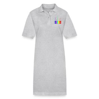 Montag bis Sonntag... dein Wochentagsgefühl! - Stanley/Stella Frauen Bio-Polokleid PAIGER - Grau meliert - Vorne