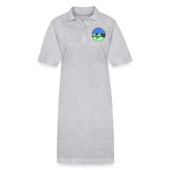 Télescope des montagnes du ciel étoilé - Robe polo bio PAIGER Stanley/Stella Femme - gris chiné - Devant