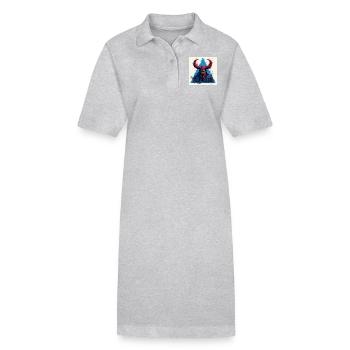 Odin - Stanley/Stella Frauen Bio-Polokleid PAIGER - Grau meliert - Vorne