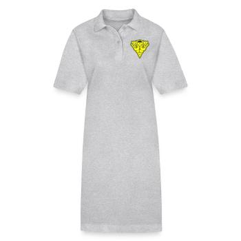 Hand Party Zeichen - Stanley/Stella Frauen Bio-Polokleid PAIGER - Grau meliert - Vorne