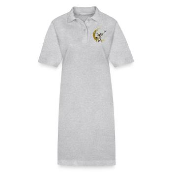 Cerf - Robe polo bio PAIGER Stanley/Stella Femme - gris chiné - Devant