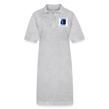 Mi-humain, mi-numérique - Robe polo bio PAIGER Stanley/Stella Femme - gris chiné - Devant