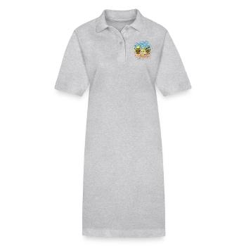 Insekten - Stanley/Stella Frauen Bio-Polokleid PAIGER - Grau meliert - Vorne