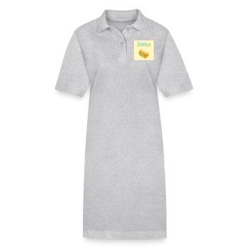 Butter - Stanley/Stella Frauen Bio-Polokleid PAIGER - Grau meliert - Vorne
