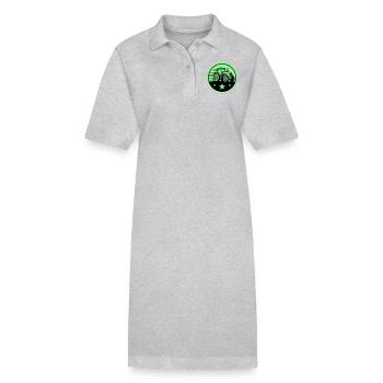 Tractor Farmer - Stanley/Stella PAIGER Organic Women’s Polo Dress - heather grey - Front