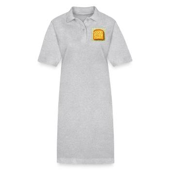 Bonjour toast au beurre - Robe polo bio PAIGER Stanley/Stella Femme - gris chiné - Devant