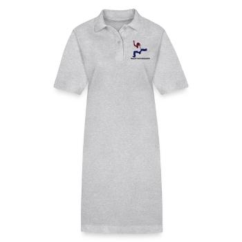 bouldermaedchen - Stanley/Stella Frauen Bio-Polokleid PAIGER - Grau meliert - Vorne