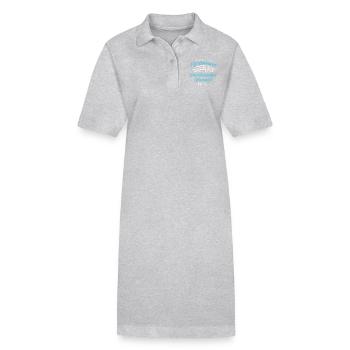 Glitzer KWPN - Stanley/Stella Frauen Bio-Polokleid PAIGER - Grau meliert - Vorne