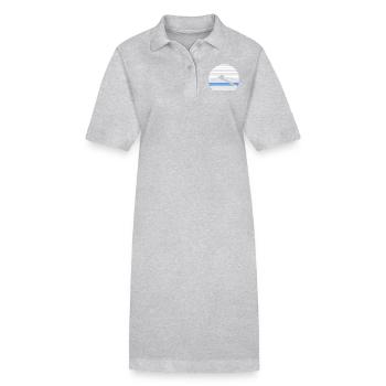 aviron - Robe polo bio PAIGER Stanley/Stella Femme - gris chiné - Devant