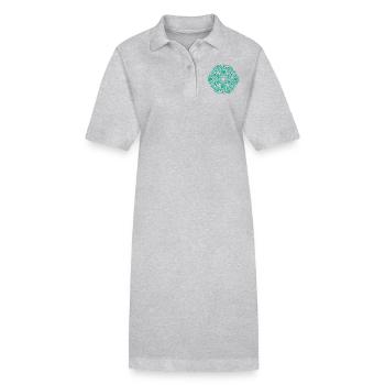 Maya Pattern - Stanley/Stella PAIGER Organic Women’s Polo Dress - heather grey - Front