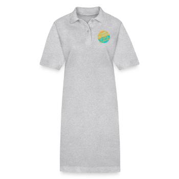 Plastik vermeiden - Stanley/Stella Frauen Bio-Polokleid PAIGER - Grau meliert - Vorne