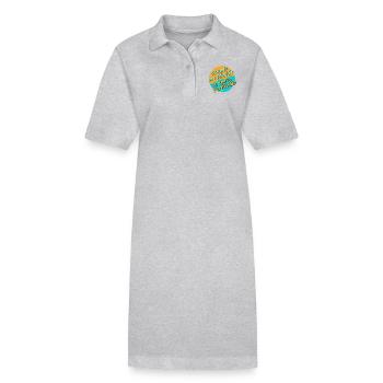 Plastik vermeiden - Stanley/Stella Frauen Bio-Polokleid PAIGER - Grau meliert - Vorne