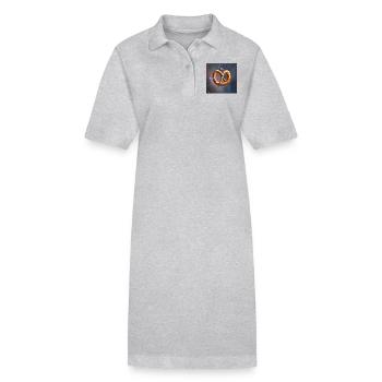 Galaxie Bretzel - Robe polo bio PAIGER Stanley/Stella Femme - gris chiné - Devant