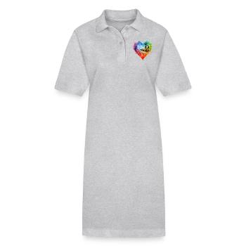 I Love Music - Stanley/Stella Frauen Bio-Polokleid PAIGER - Grau meliert - Vorne