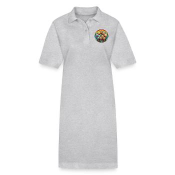 Joyful Garden - Stanley/Stella Frauen Bio-Polokleid PAIGER - Grau meliert - Vorne