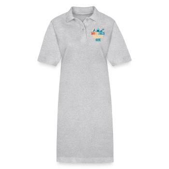 Cleaning Mode On Housekeeping Cleaner - Stanley/Stella PAIGER Organic Women’s Polo Dress - heather grey - Front