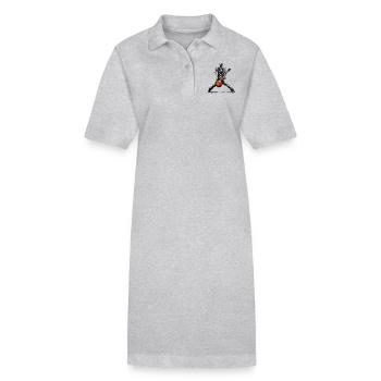 Inferno-Riffs - Stanley/Stella Frauen Bio-Polokleid PAIGER - Grau meliert - Vorne